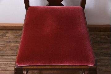 アンティーク家具　フランスアンティーク　バーチ材　気品あふれる佇まいが素敵なダイニングチェア(椅子)