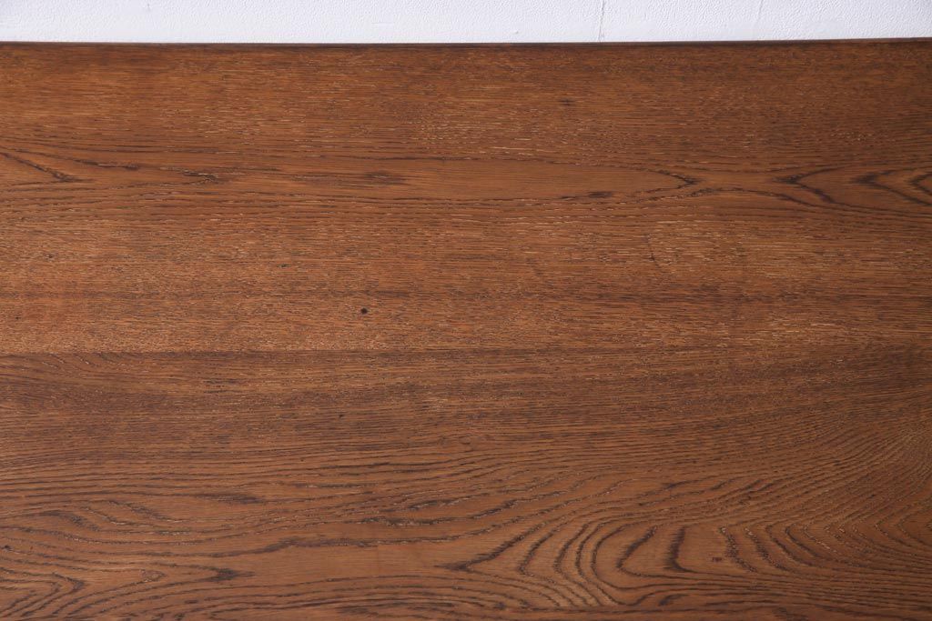 昭和初期　ペイント家具　爽やかな色合いが可愛らしいレトロな片袖机(デスク、在宅ワーク、在宅用作業台)