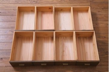 アンティーク家具　和製アンティーク　ナラ材　風格感じる上質な作りの両袖机(デスク、在宅ワーク、在宅用作業台)