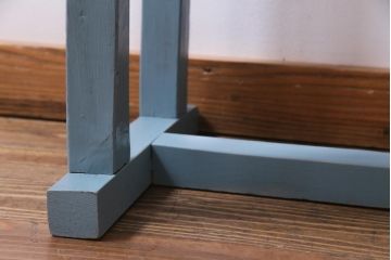ペイント家具　天板リメイク　素朴で優しげな雰囲気が可愛らしい木製デスク(平机、在宅ワーク、在宅用スクールデスク)