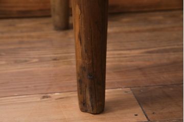 アンティーク家具　フランスアンティーク　オーク材・パイン材　シャビーシックな風合いがお洒落なテーブル(ダイニングテーブル、作業台)