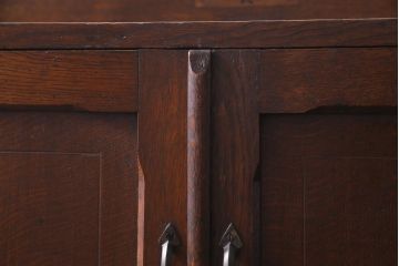 レトロ家具　大正ロマン　象嵌入り　レトロな魅力あふれる棚付きライティングビューロー(デスク、机、在宅ワーク、在宅用)