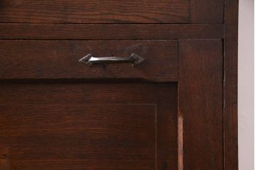 レトロ家具　大正ロマン　象嵌入り　レトロな魅力あふれる棚付きライティングビューロー(デスク、机、在宅ワーク、在宅用)