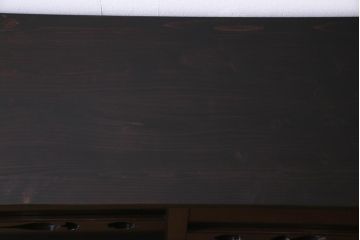 ラフジュ工房オリジナル　透かし彫りが味わい深い建具のリメイク収納棚(ローボード、リビングボード、戸棚)