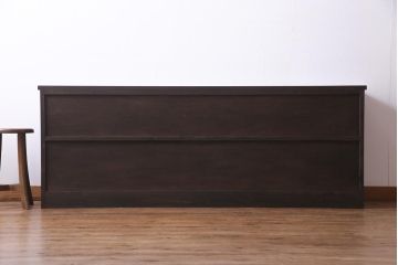 ラフジュ工房オリジナル　透かし彫りが味わい深い建具のリメイク収納棚(ローボード、リビングボード、戸棚)