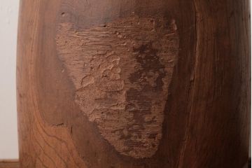 アンティーク雑貨　ジャンク品　ケヤキ材　和の雰囲気を漂わせる餅つき臼(ディスプレイ、DIY)