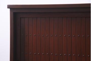 ラフジュ工房オリジナル　縦桟引き戸をリメイクしたサイドボード(収納棚、戸棚)