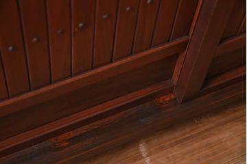 ラフジュ工房オリジナル　縦桟引き戸をリメイクしたサイドボード(収納棚、戸棚)