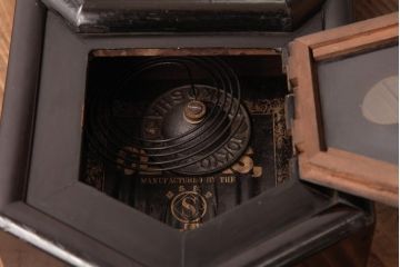 アンティーク雑貨　和製アンティーク　SEIKOSHA(精工舎、セイコー)　内部交換済・電池式　八角柱時計(掛時計、振り子時計)