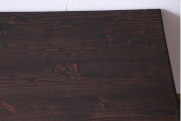 　シンガー社(SINGER)　古い鉄脚が魅力的なリメイクミシンテーブル(シンガーミシン、サイドテーブル、カフェテーブル)(2)