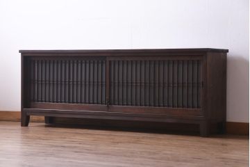 ラフジュ工房オリジナル　和の趣溢れる古建具をリメイクしたリビングボード(戸棚、テレビボード)
