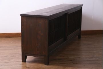 ラフジュ工房オリジナル　和の趣溢れる古建具をリメイクしたリビングボード(戸棚、テレビボード)