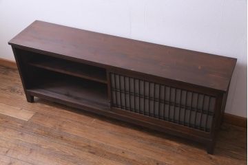 ラフジュ工房オリジナル　和の趣溢れる古建具をリメイクしたリビングボード(戸棚、テレビボード)