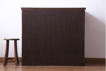 ビンテージ家具　ビンテージ　岩谷堂箪笥　天板リメイク　ダイナミックな杢目が目を引く衣装箪笥(チェスト)