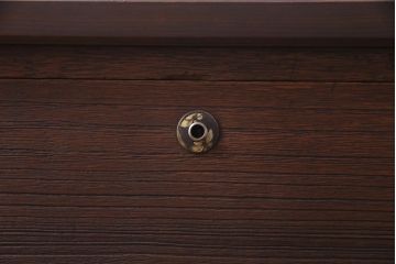 アンティーク家具　昭和初期　桐材　天板ヒノキ材　シンプルながら品のある脚付き箪笥ローボード(ローチェスト、衣装箪笥、テレビボード、桐箪笥、桐たんす)(1)