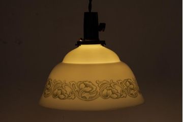 オールドノリタケ・則武(日陶)　やわらかな色合いが魅力的なペンダントライト(天井照明、吊り下げ照明)