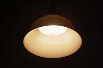 オールドノリタケ・則武(日陶)　やわらかな色合いが魅力的なペンダントライト(天井照明、吊り下げ照明)