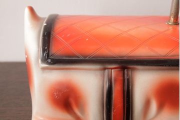 ビンテージ　アメリカ製　レトロ可愛いバセットハウンドのテーブルランプ(卓上照明、裸電球)