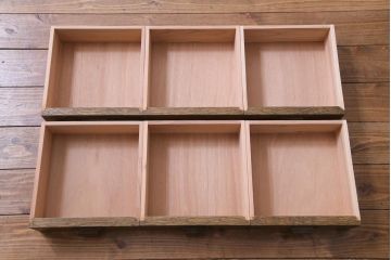 リメイク　両面引き出し付き　レトロな佇まいが魅力的なセンターテーブル(作業台、ローテーブル)(2)