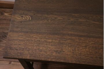 リメイク　両面引き出し付き　レトロな佇まいが魅力的なセンターテーブル(作業台、ローテーブル)(2)