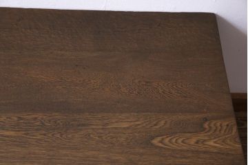 リメイク　両面引き出し付き　レトロな佇まいが魅力的なセンターテーブル(作業台、ローテーブル)(2)