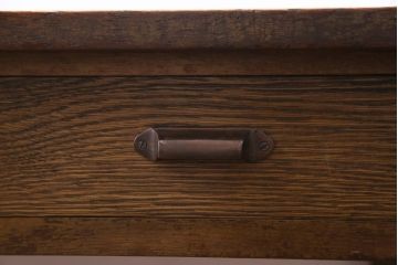 リメイク　両面引き出し付き　レトロな佇まいが魅力的なセンターテーブル(作業台、ローテーブル)(2)