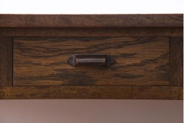 リメイク　両面引き出し付き　レトロな佇まいが魅力的なセンターテーブル(作業台、ローテーブル)(2)