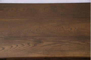 リメイク　片面引き出し付き　レトロな薄型テーブル(作業台、コンソールテーブル)