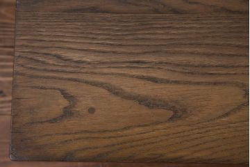 リメイク　片面引き出し付き　レトロな薄型テーブル(作業台、コンソールテーブル)