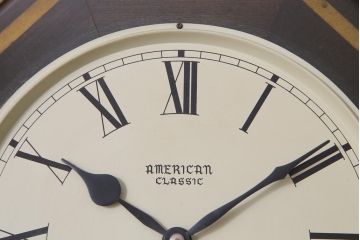 アンティーク雑貨　美品　手巻き　ゼンマイ式　31DAYS　ビンテージの八角柱時計(振り子時計、掛け時計)
