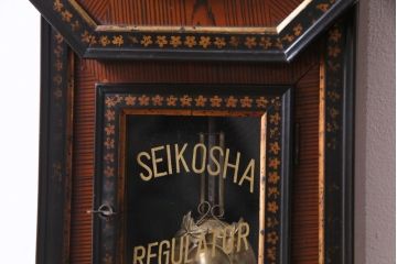 アンティーク雑貨　和製アンティーク　SEIKOSHA(精工舎、セイコー)　ゼンマイ式　八角柱時計(掛時計、振り子時計)