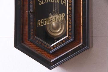 アンティーク雑貨　和製アンティーク　SEIKOSHA(精工舎、セイコー)　ゼンマイ式　八角柱時計(掛時計、振り子時計)