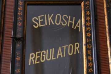 アンティーク雑貨　和製アンティーク　SEIKOSHA(精工舎、セイコー)　ゼンマイ式　八角柱時計(掛時計、振り子時計)