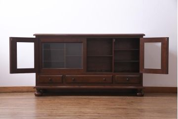 中古　松本民芸家具　C-�U型サイドボード(リビングボード、キャビネット)(定価約60万5千円)(1)