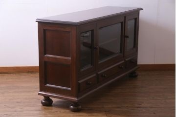 中古　松本民芸家具　C-�U型サイドボード(リビングボード、キャビネット)(定価約60万5千円)(1)