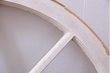 ジャンク品　フランスアンティーク　お洒落なディスプレイにも使えるアーチウィンドウ(明り取り、窓)