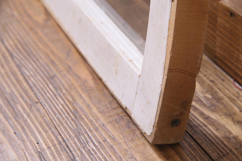 ジャンク品　フランスアンティーク　お洒落なディスプレイにも使えるアーチウィンドウ(明り取り、窓)