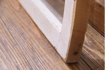 ジャンク品　フランスアンティーク　お洒落なディスプレイにも使えるアーチウィンドウ(明り取り、窓)