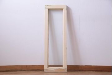 ジャンク品　フランスアンティーク　オリジナルペイント　薄型　シャビーな風合いがお洒落なガラス窓