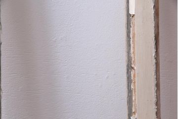 ジャンク品　フランスアンティーク　オリジナルペイント　薄型　シャビーな風合いがお洒落なガラス窓