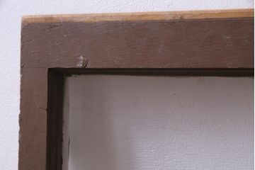 ジャンク品　フランスアンティーク　古いペイントの質感がシャビーなガラス窓