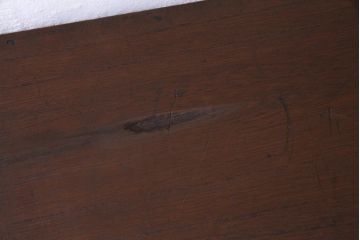 レトロ家具　昭和レトロ　桐材　丸みを帯びたフォルムのリメイクローボード(戸棚、テレビボード)