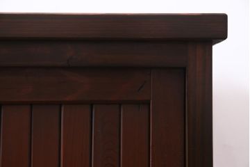 ラフジュ工房オリジナル　リメイク家具　明治期　赤みを帯びた上品な建具を活用した収納棚(ローボード、戸棚)