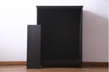 ラフジュ工房オリジナル　古い書院戸を活かした和モダンな脚付き戸棚(組子、収納棚)(2)