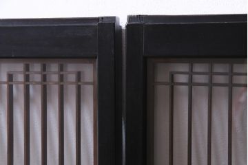 ラフジュ工房オリジナル　古い書院戸を活かした和モダンな脚付き戸棚(組子、収納棚)(2)
