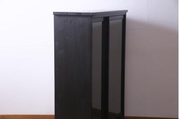 ラフジュ工房オリジナル　古い書院戸を活かした和モダンな脚付き戸棚(組子、収納棚)(2)