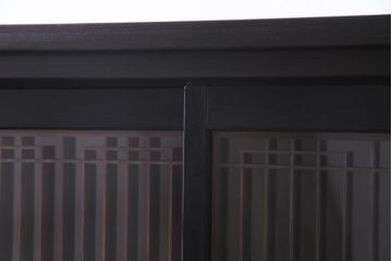 ラフジュ工房オリジナル　古い書院戸を活かした和モダンな脚付き戸棚(組子、収納棚)(2)