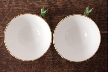 イギリスアンティーク　AYNSLEY(エインズレイ) バタフライ(蝶々)　カップ&ソーサー2客セット(洋食器)