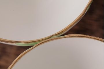 イギリスアンティーク　AYNSLEY(エインズレイ) バタフライ(蝶々)　カップ&ソーサー2客セット(洋食器)