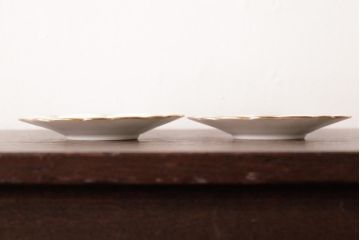 イギリスアンティーク　AYNSLEY(エインズレイ) バタフライ(蝶々)　カップ&ソーサー2客セット(洋食器)